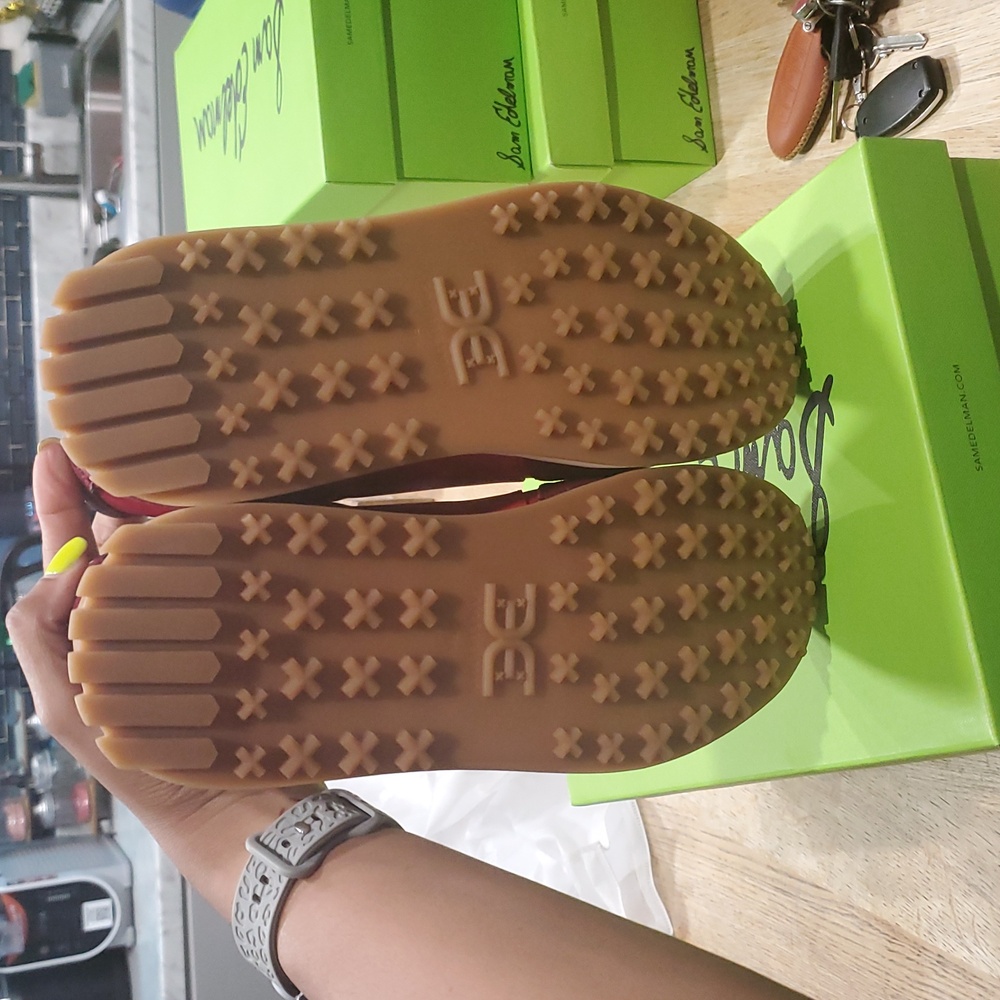 Sam Edelman Burgundy and Cream Sneakers - Picture 4 of 4